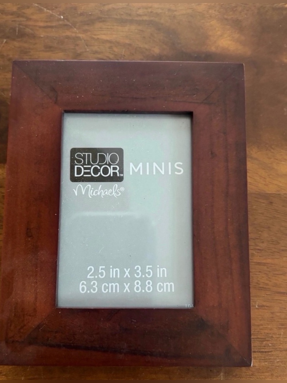 Studio Decor Brown Wood Mini Picture Frame